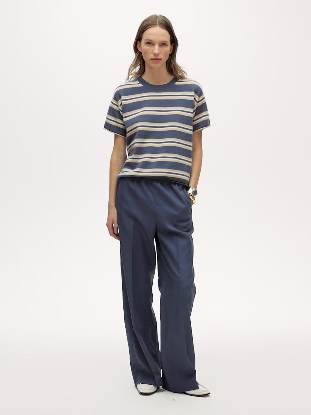 J. Crew Blue Linen Cosmo Pants Size Small